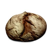 Round Black Bread