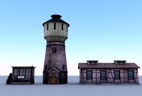 Railway buildings set