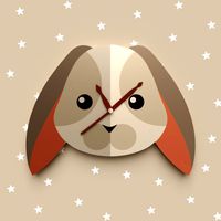 Rabbit wall clock