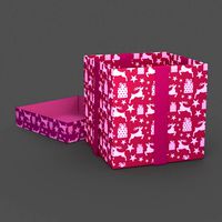 Christmas BOX Open3 Ribbon deer