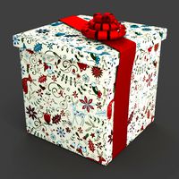 Christmas BOX Closed Tape art