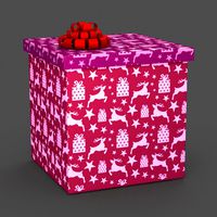 Christmas BOX Closed deer