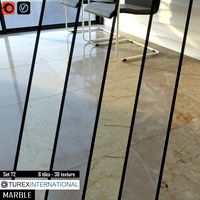 TUREX INTERNATIONAL Marble Tiles Set 72