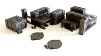 Sci fi Colony Modules Collection for tabletop scenery