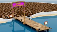 Cartoon scaffolding model