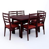 Rectangular table and chairs