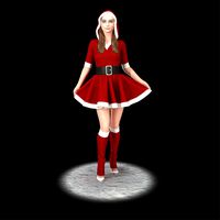 Santa girl cute