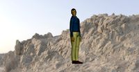 Man looking to the side