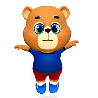 Bear Grizzly Animated Rigged