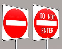 Do Not Enter Sign