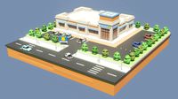 Low poly Police Station