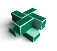 Rare cube puzzle 2x2 Windmill