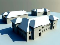 building with arc windows