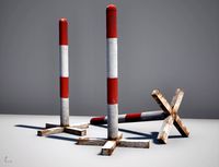 Road Metal Post