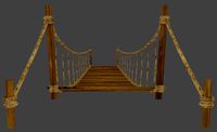 Wooden Rope Bridge