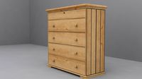 Ikea HURDAL Chest with 5 drawers light brown