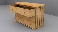 Ikea HURDAL Chest with 3 drawers light brown