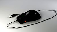 Black computer mouse 3D Model