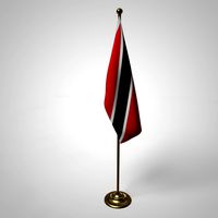 Trinidad Flag and Pole