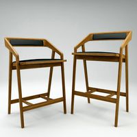 Katakana Bar and Counter Stool - Dare Studio