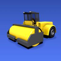 Road roller construction vehicle
