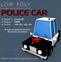 Low Poly Police Car