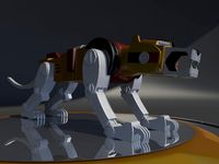 3D Voltron - Yellow Lion model