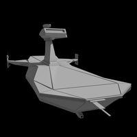 Star ship low poly
