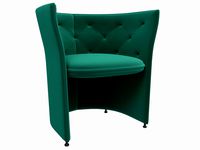 Fogia Niche armchair Blue leather