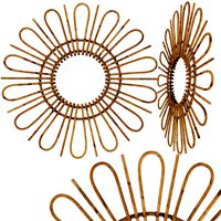 rattan mirror