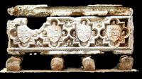 Antique tomb relief with figures
