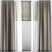 Brown Roman Curtains