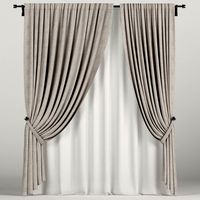 Brown curtains