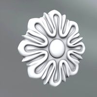 Carved rosettes 6