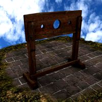 Medieval Pillory Stocks