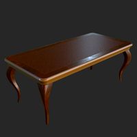 Vintage Furniture Coffee Table PBR Game Ready