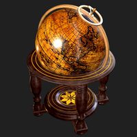 Old Antique Standing Globe