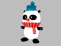 Christmas Cartoon Panda