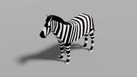 Cartoon Zebra
