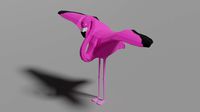 Cartoon Flamingo