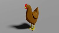 Cartoon Hen