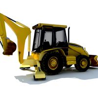 Back hoe tractor