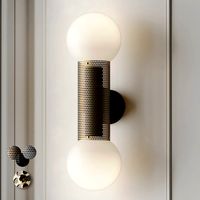Perf Double Wall Sconce by Jonathan Ben-Tovim