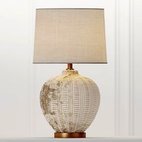 COX & COX Textured Ceramic Table Lamp