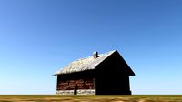 wooden hut