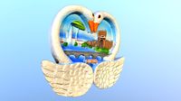Rimini Italy magnet souvenir fridge 3D model