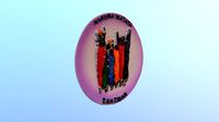 Island of Zanzibar magnet souvenir fridge 3D model