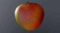 LOW poly Apple 04 3D model