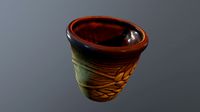 Mug cup clay hand-made