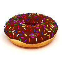 Chocolate Donut 3D Model